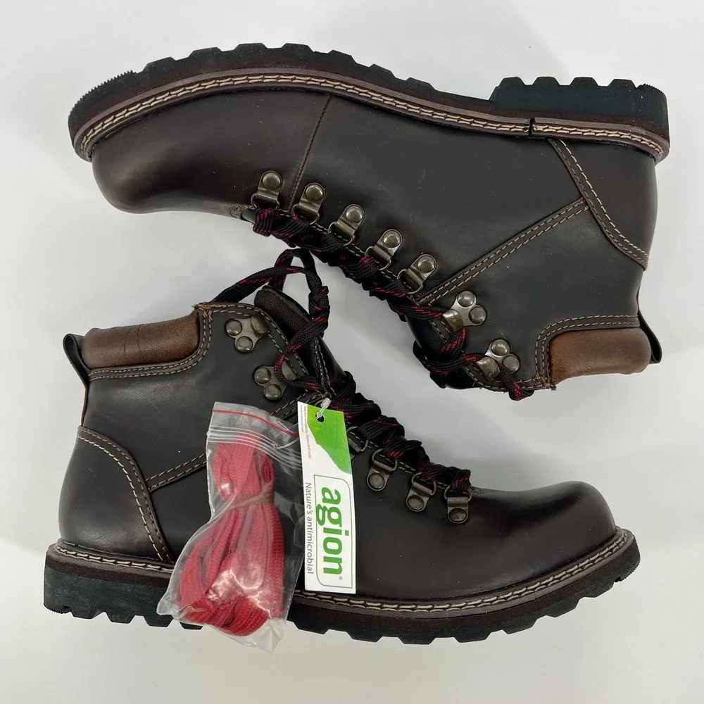 Sonoma Boots - Bedrock Brown - Men's Size 10 - NEW in Box - Extra Red Laces